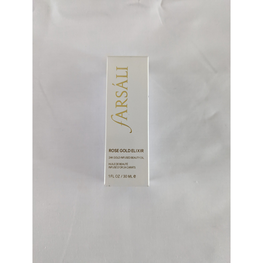 Farsali Rose Gold Elixir 24K Gold Infused Beauty Oil, 1oz / 30ml New in Box